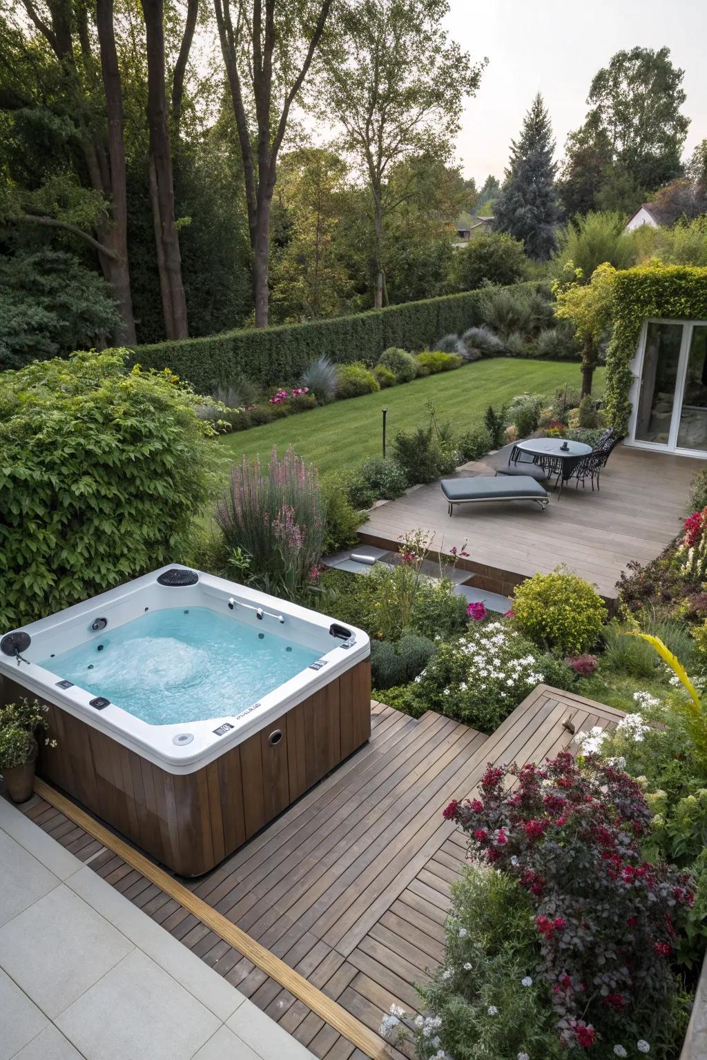 Enhance your relaxation with an elevated spa.