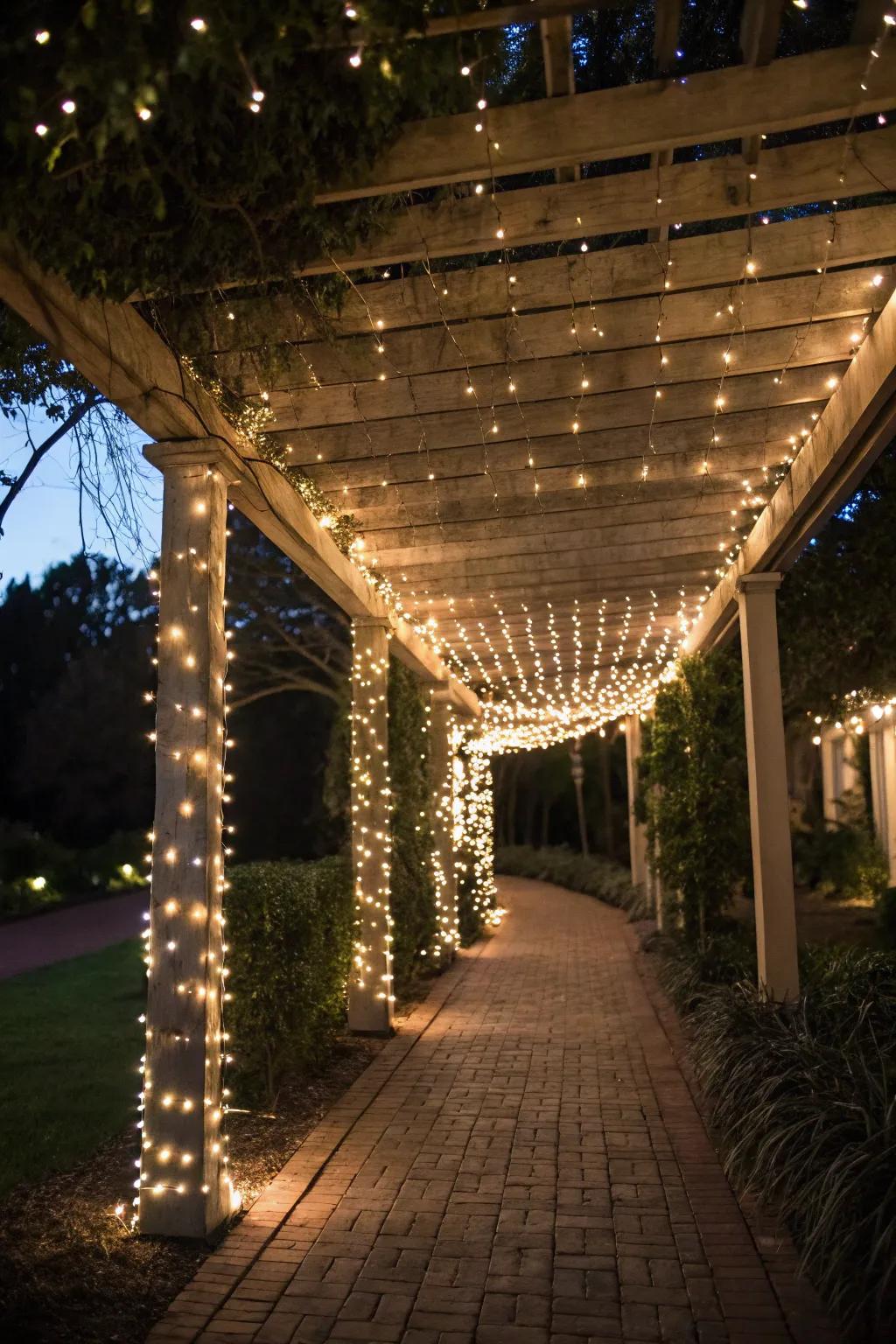 Suspend sparkling strands overhead to infuse enchantment into your evenings.