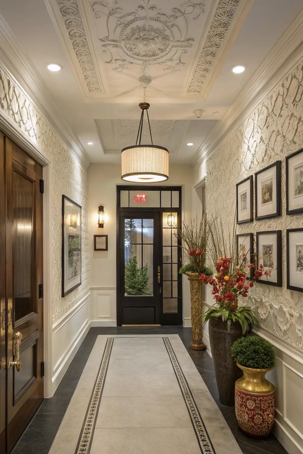 Revamp your entrance hall through sophisticated paneling.