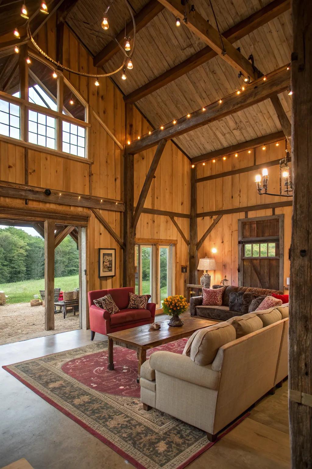 Infuse the appeal of country-style life into your pole barn.