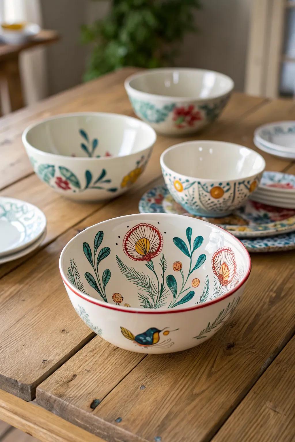 Artistic ceramic bowls that make every meal special.