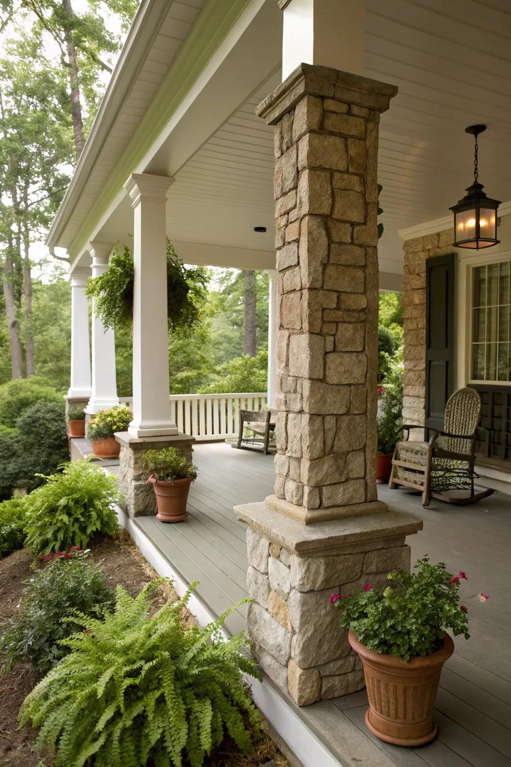 Stone bases bring elegance and durability.
