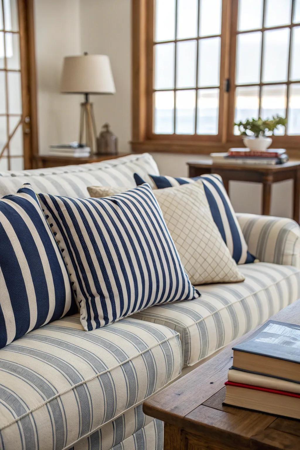 Bands lend a timeless touch to every preppy room.