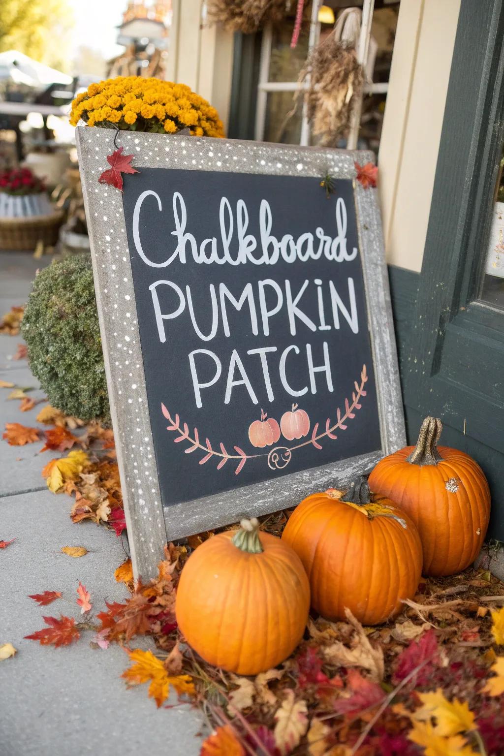 Timeless blackboard elegance with a personal touch