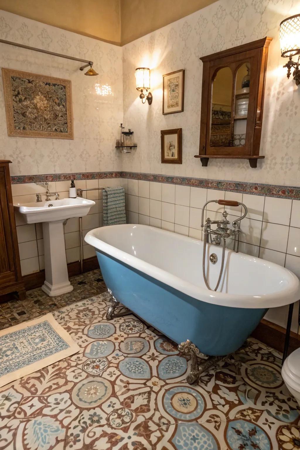 Vintage fixtures that bring back a sense of yesteryear.