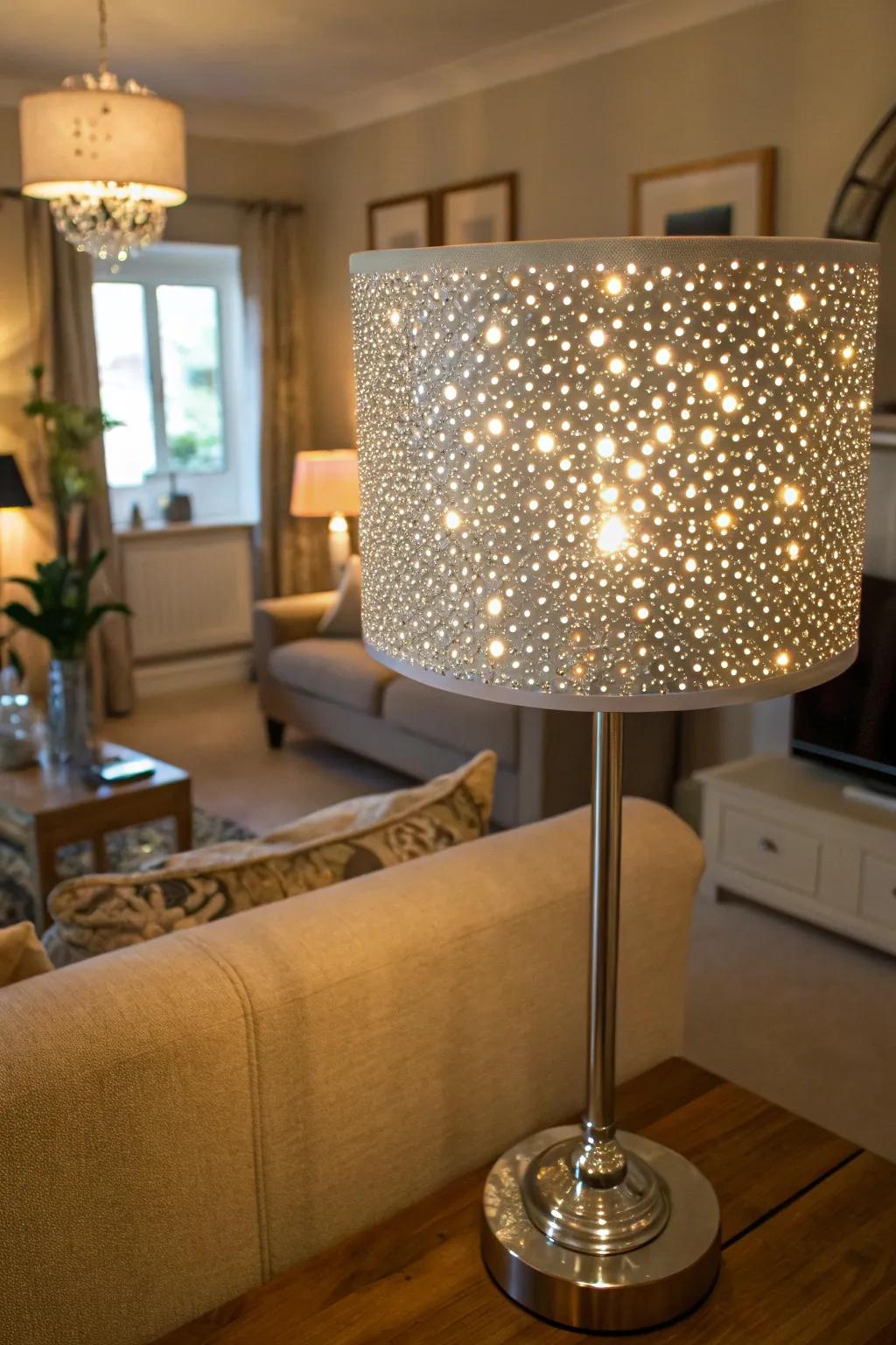 Freeform gem designs radiate a playful glow.