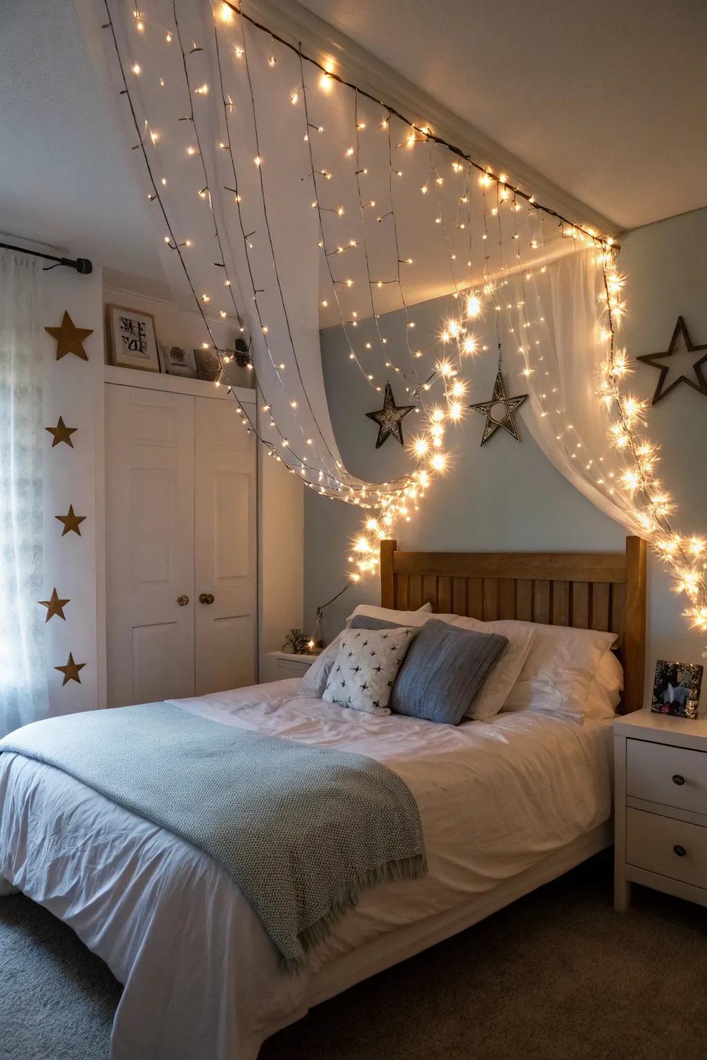 Add a bit of magic with fairy lights.