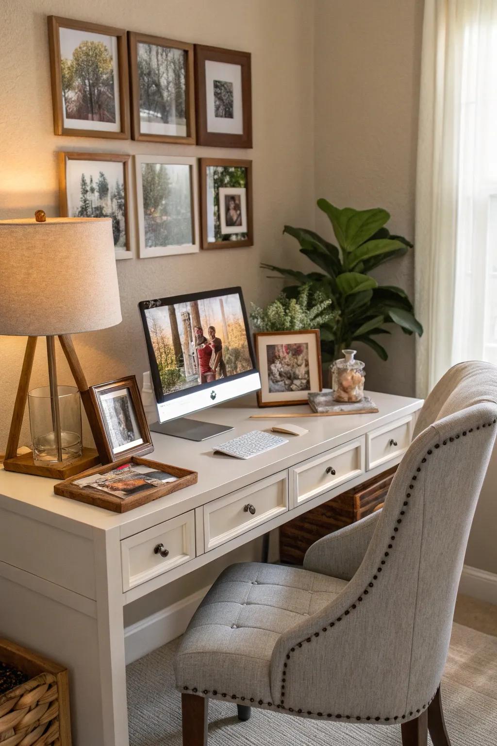 Unique frames give school photos a personal feeling.