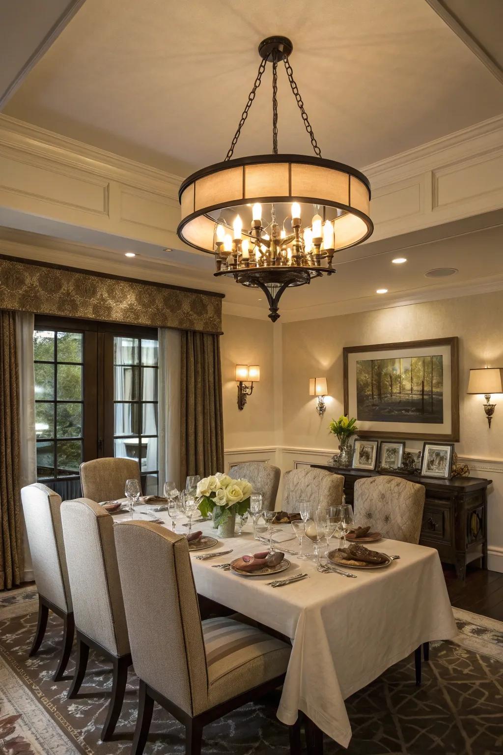 Make every dinner unforgettable with captivating dining room lighting.