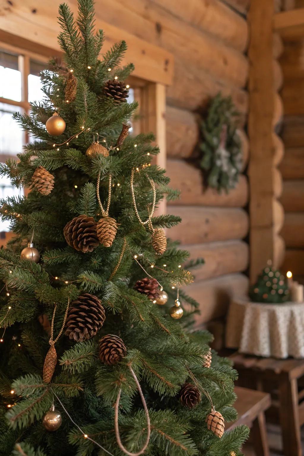 The essence of nature: pine cones bring rustic appeal.