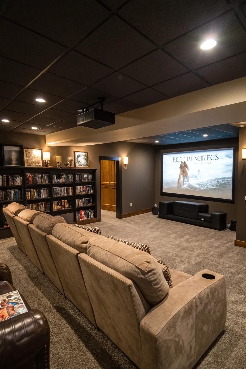 Home movie nights reach a new level in your private theater.