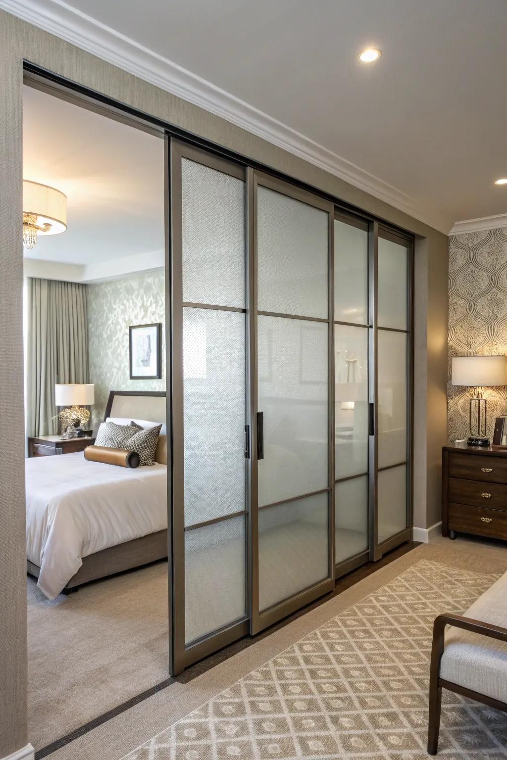 Sophisticated obscured glass features for a stylish outcome.