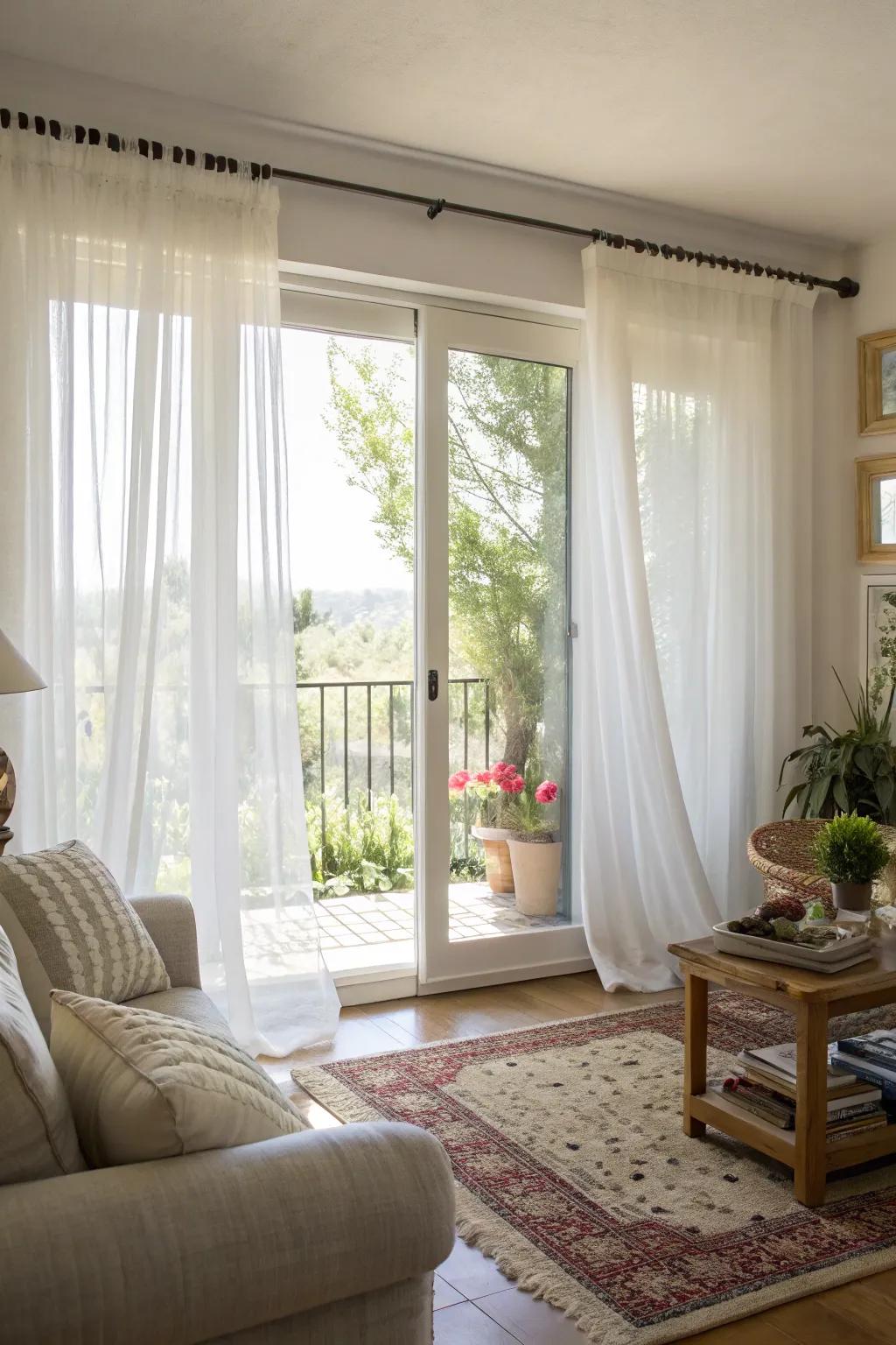 See-through panels bring a bright and airy beauty.