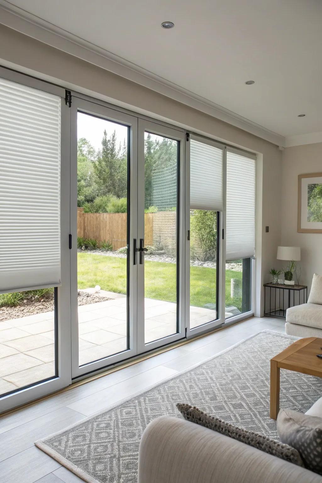 Modern blinds deliver a neat, seamless visual.