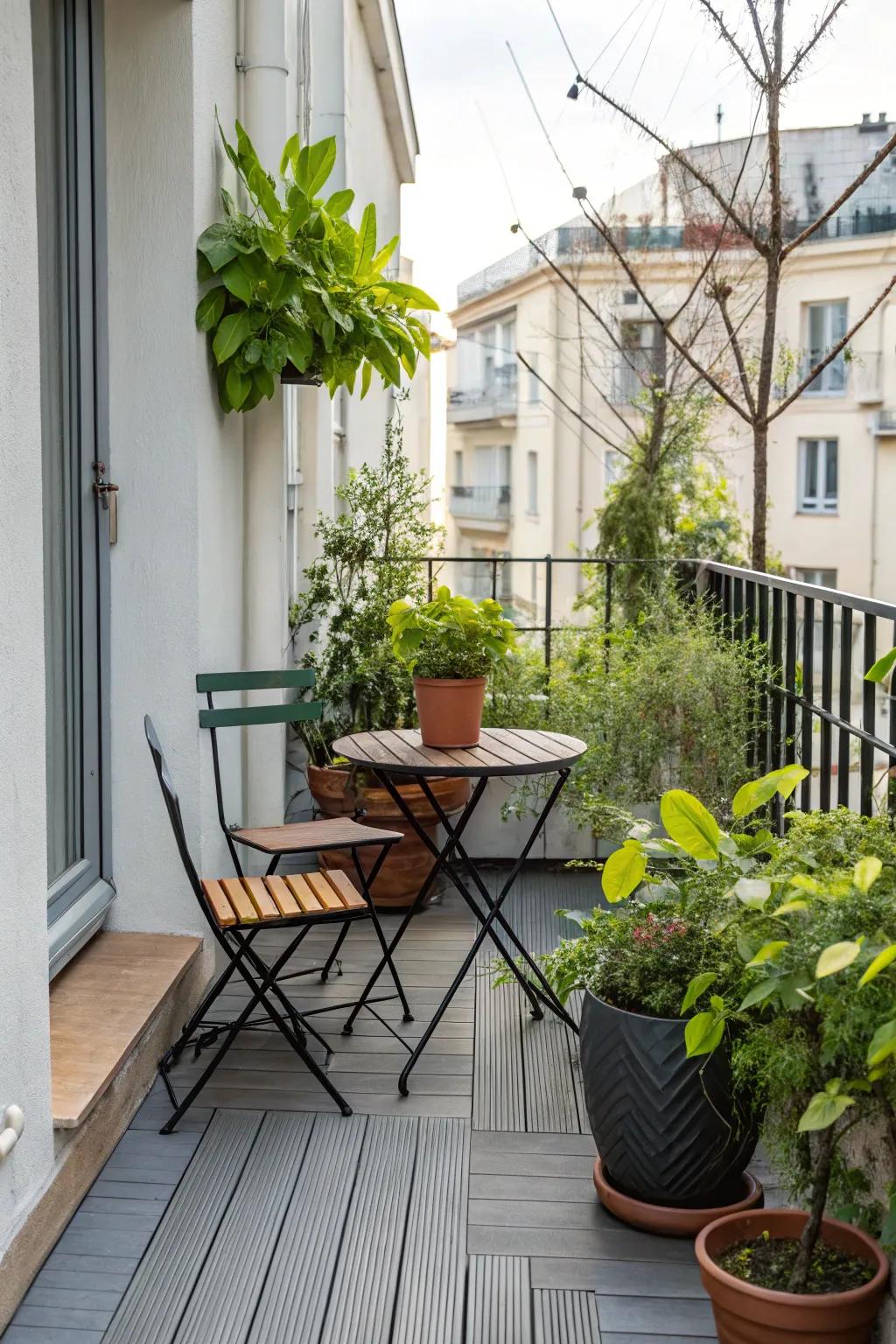 Well-proportioned furniture ensures your deck stays inviting and open.