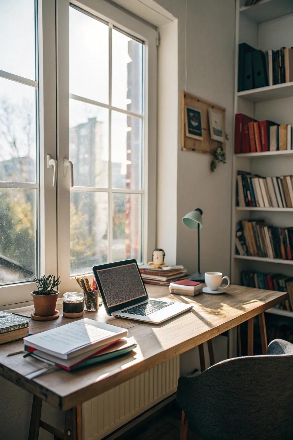 An office design that maximizes natural light for an invigorating workspace.