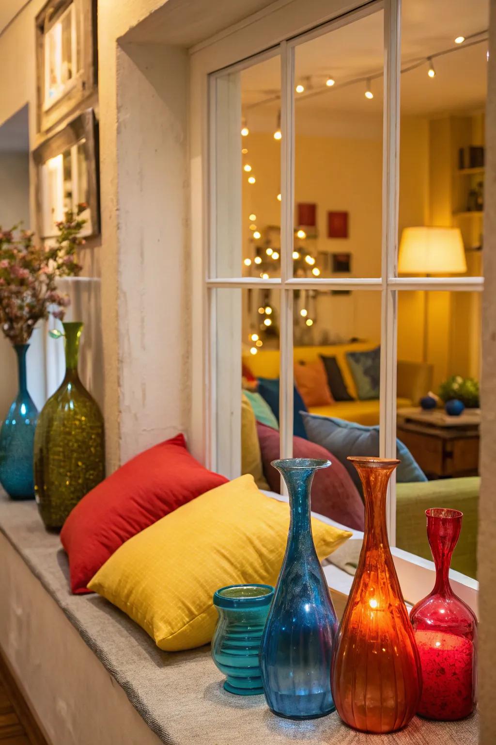 A lively window scene showcasing striking colors for an animated touch.