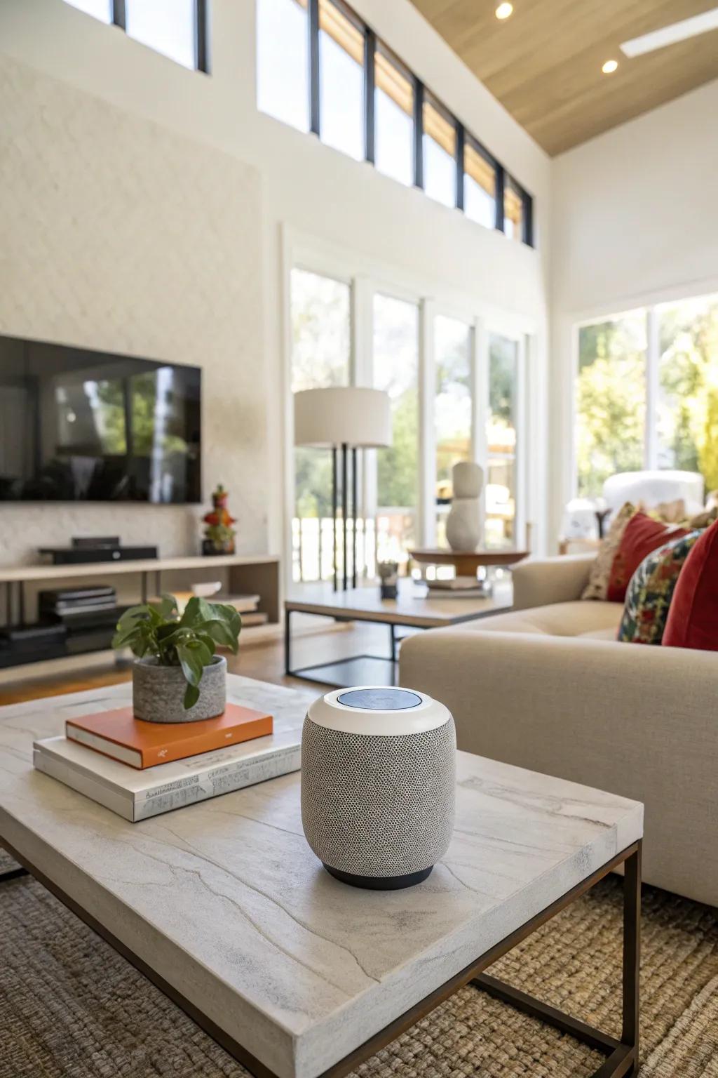 Amplify your auditory enjoyment with intelligent speakers that respond to your voice.