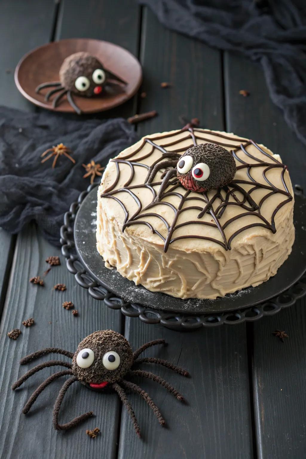 A 3D spider cake destined to leave a lasting impression.