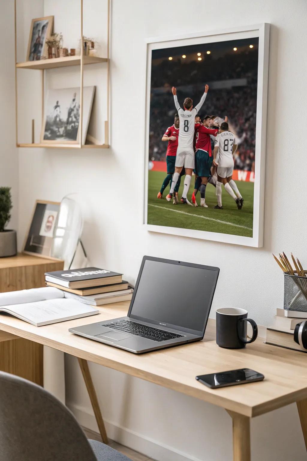 Commemorate cooperation via banners exhibiting legendary triumphs.