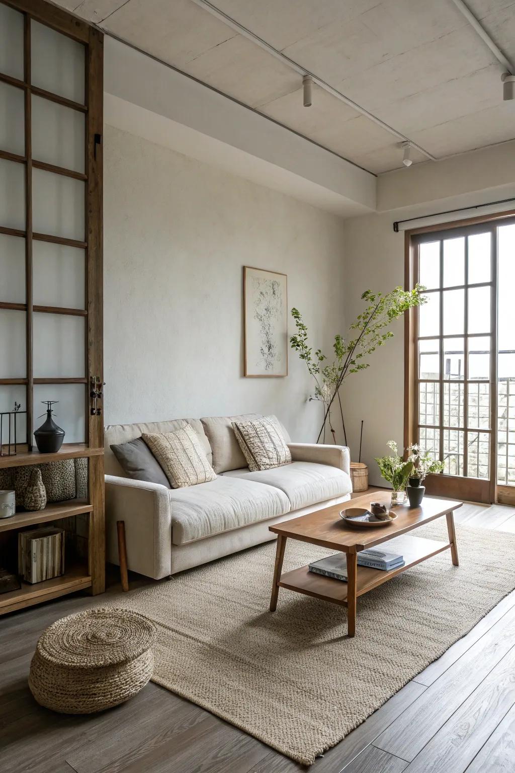 Decluttering highlights the inherent charm of a space.