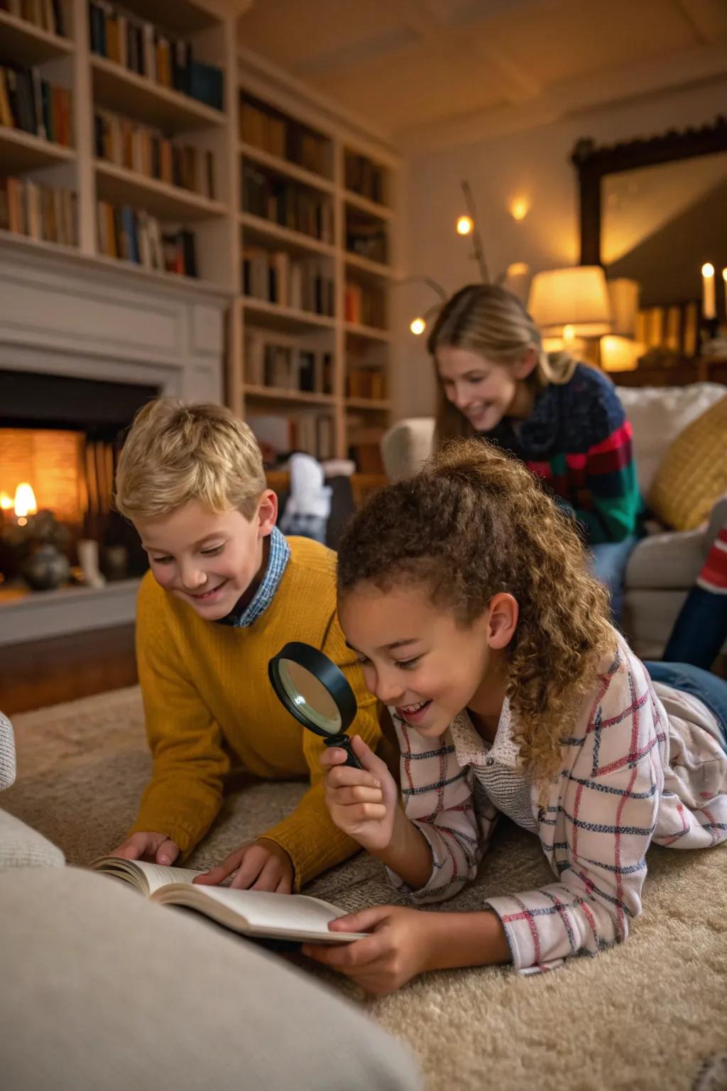 Create a treasure map out of your home for your kids.