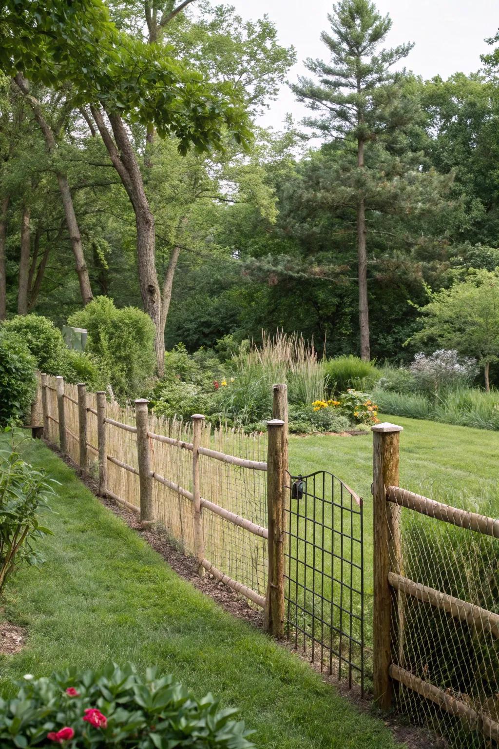 Ground-stake fencing presents a no-fuss approach to enhancing privacy without long-term changes.