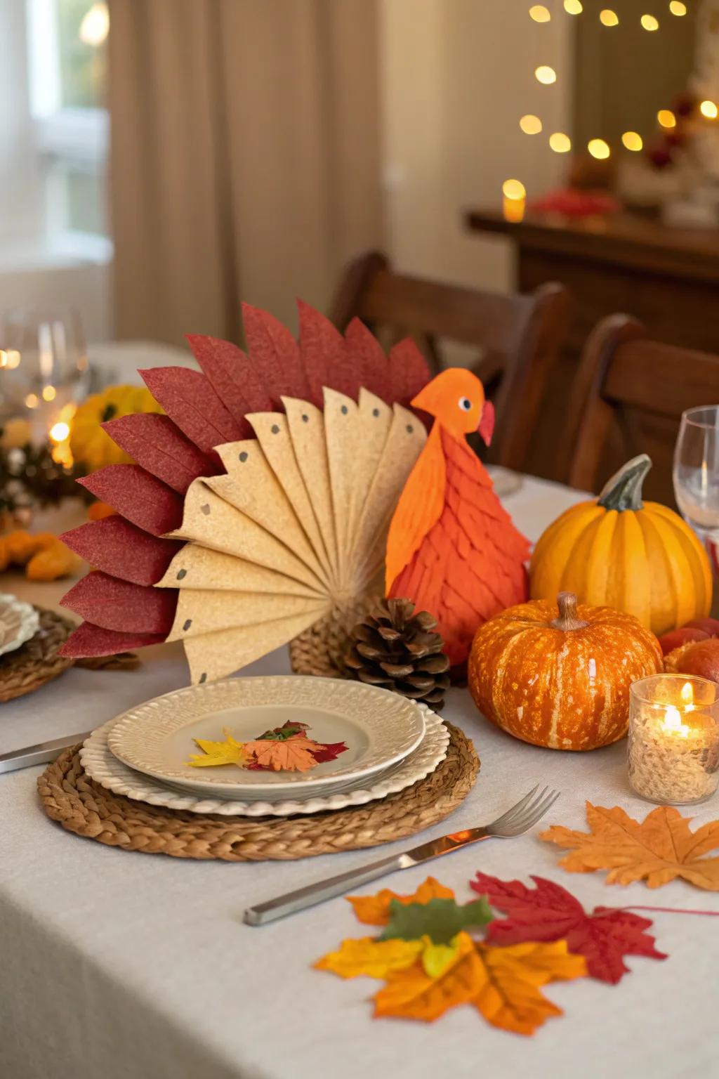 These turkey-shaped napkins are guaranteed to be a conversation starter.