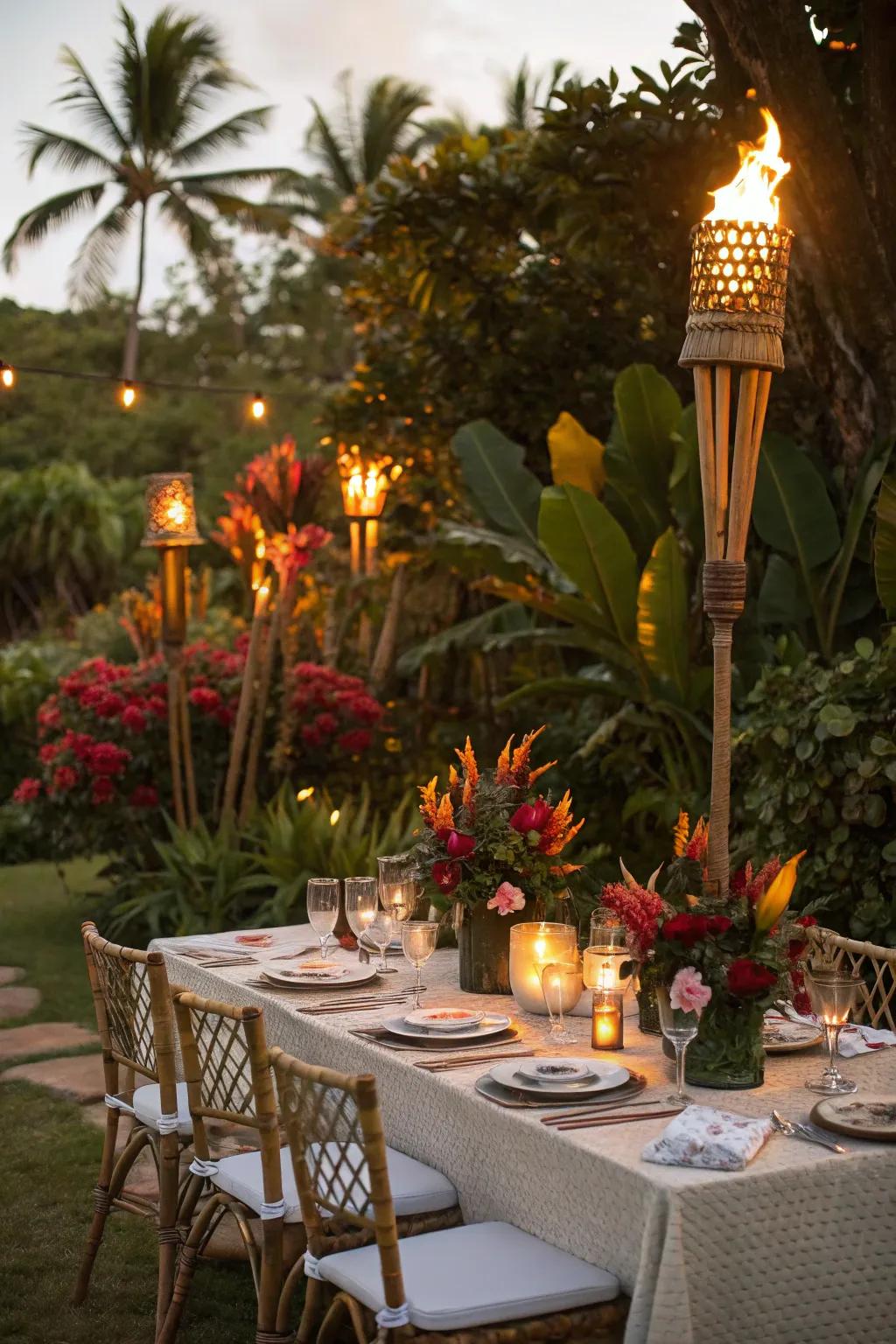 Elevate your dinner with exotic elegance.