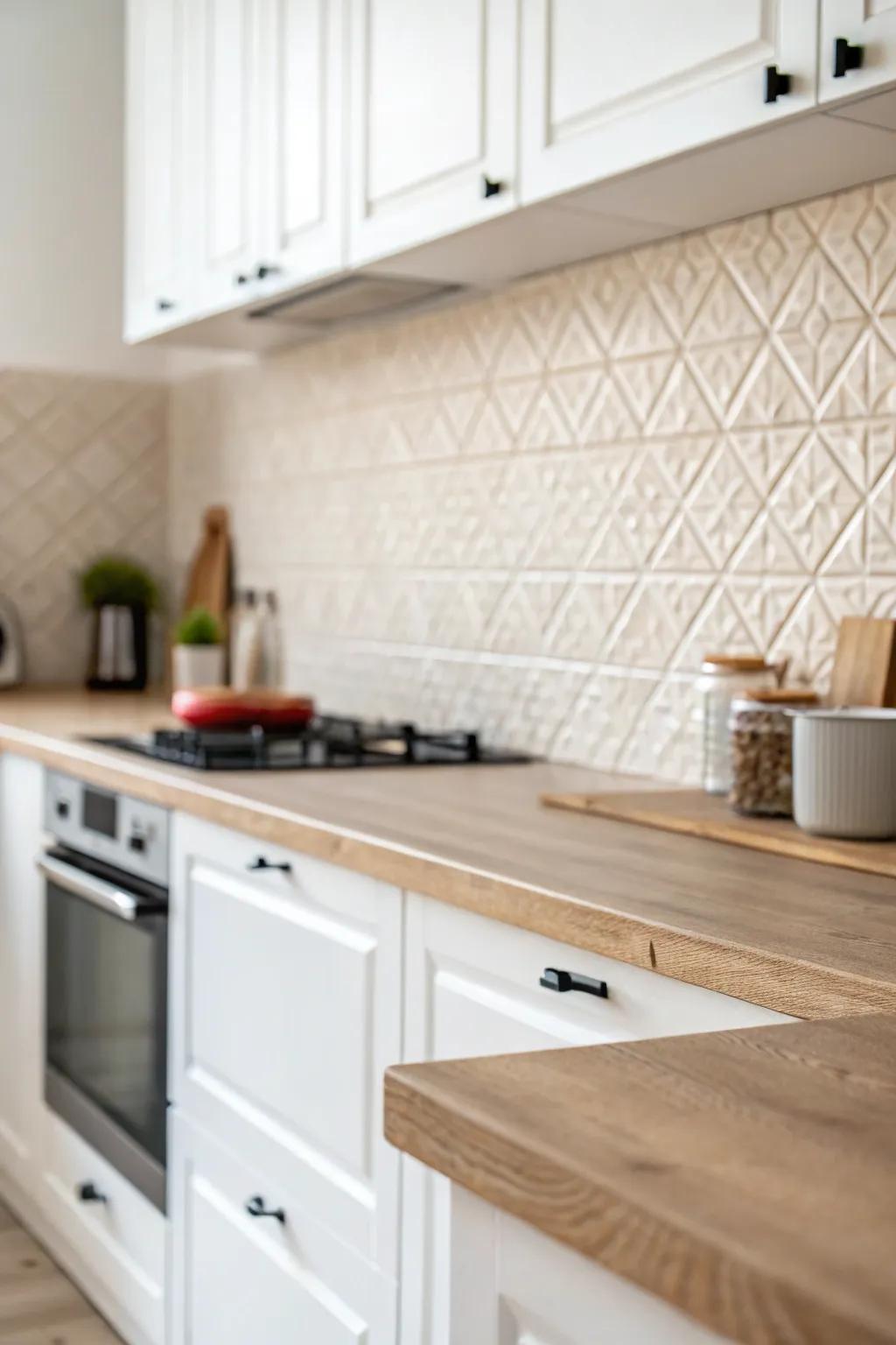 Embrace quiet sophistication with neutral textured decorations.