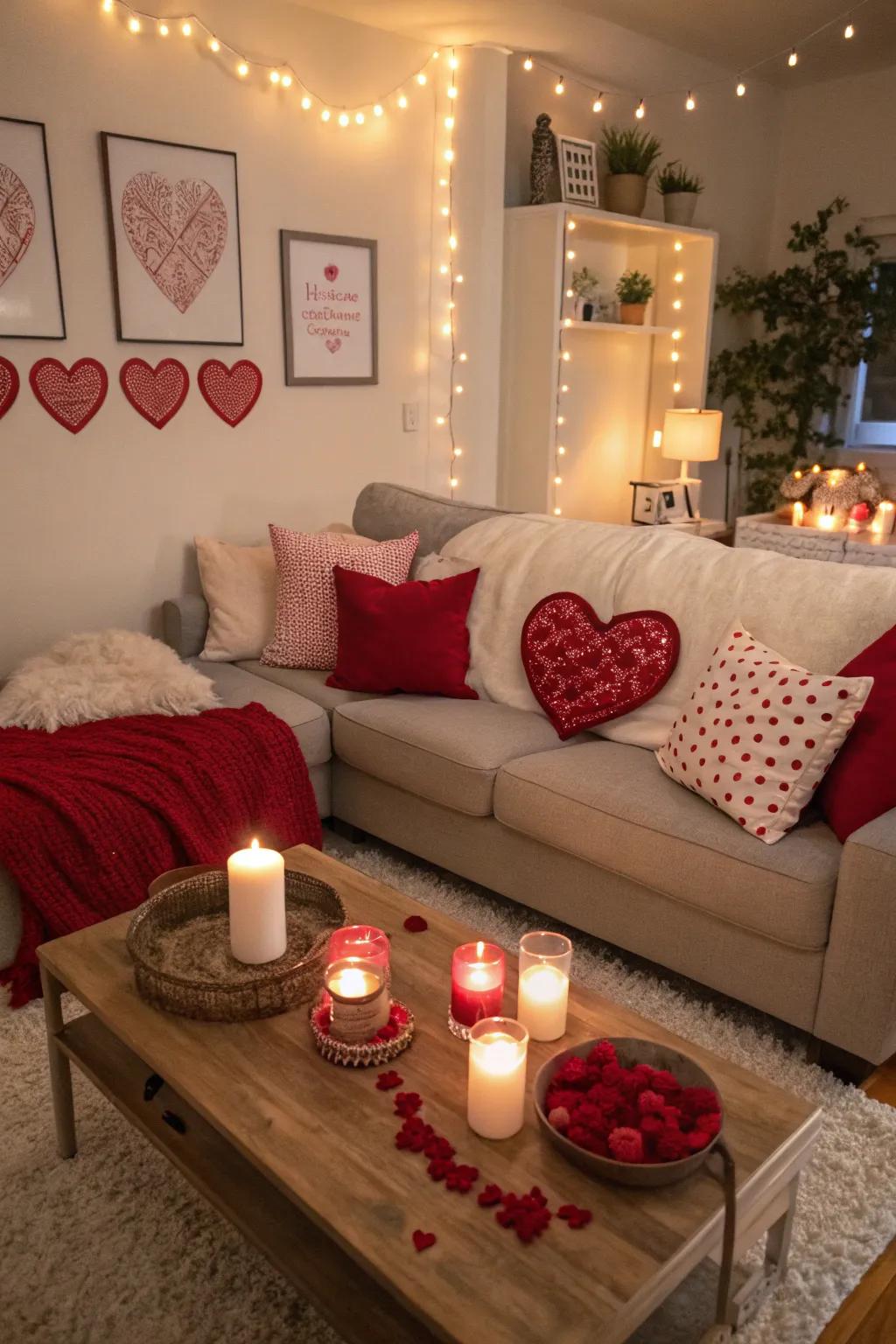 Romantic decorations to create the ideal atmosphere
