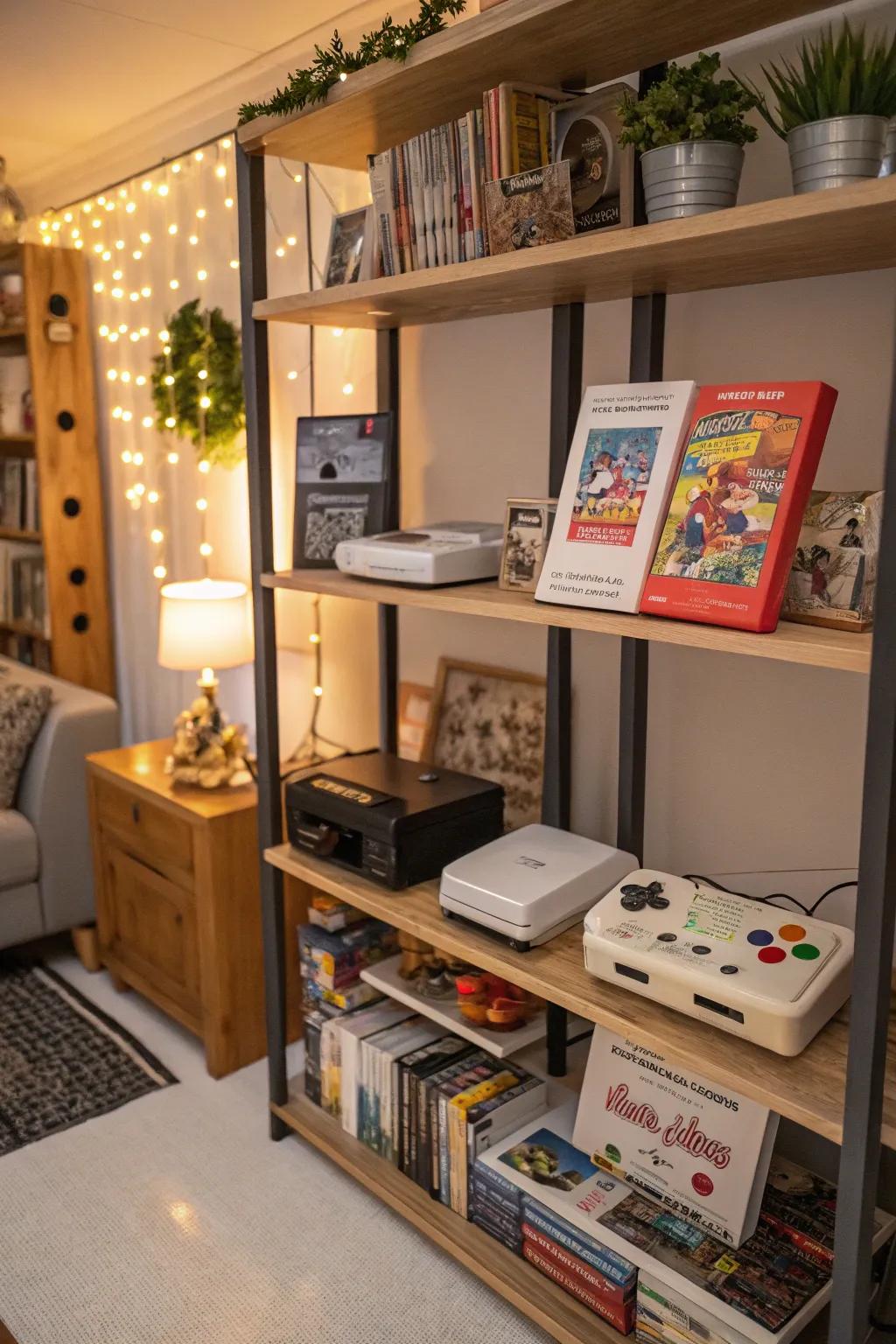 A themed video game shelf emphasizing a much-loved series.