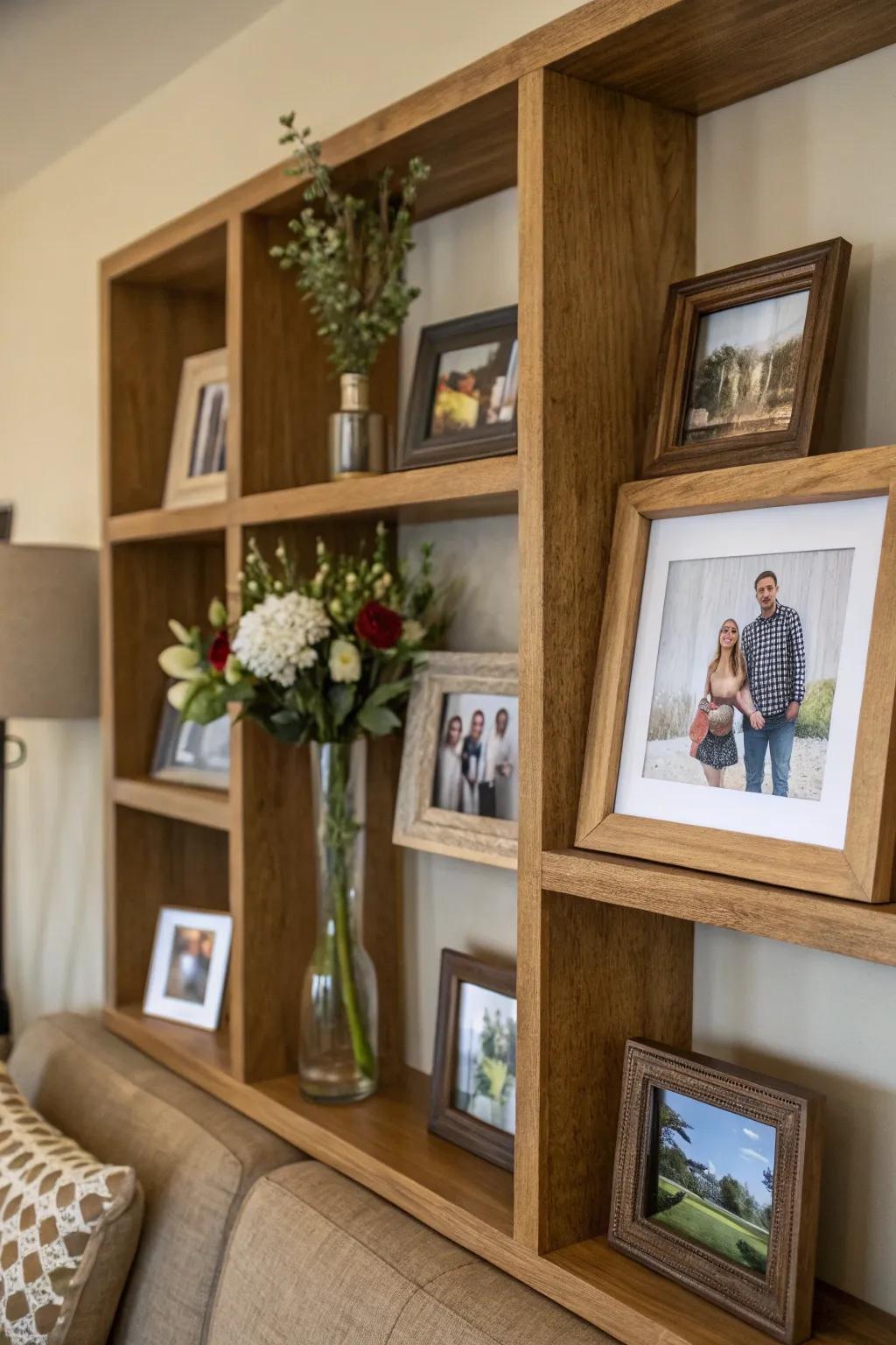 Imbue your living space with the coziness of wooden wall cubes.