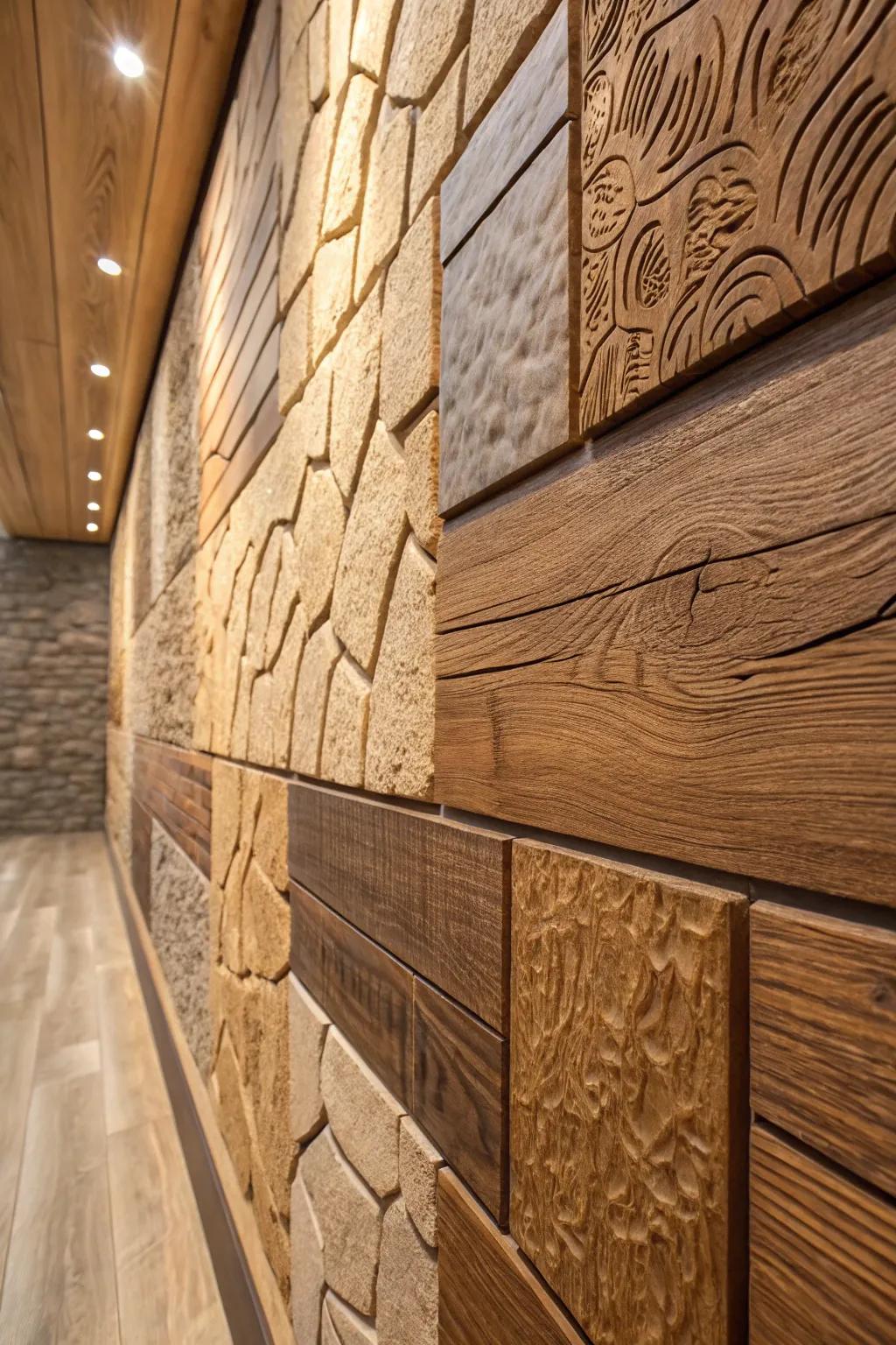 Textural contrasts for added depth.