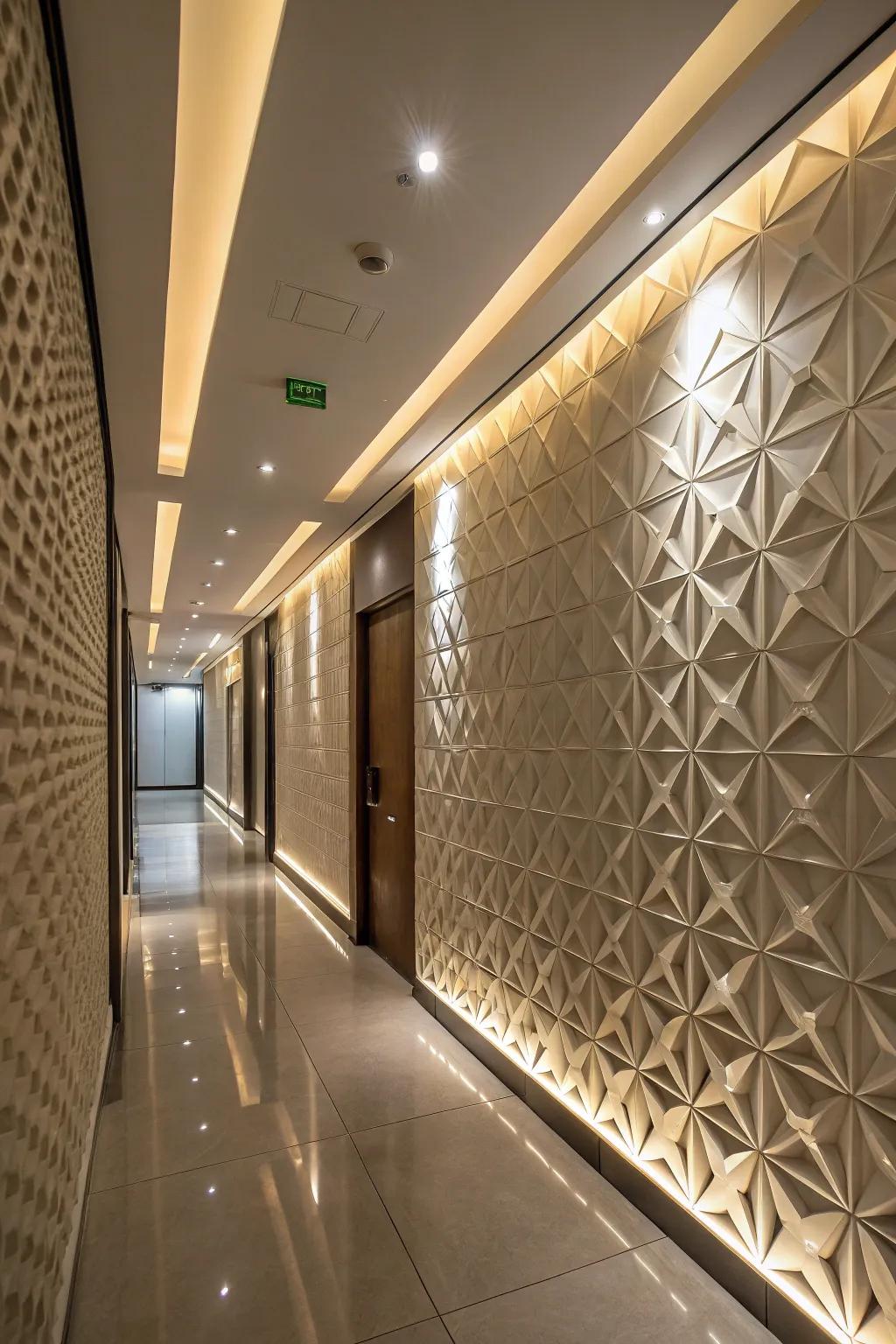 Create a striking feature with 3D wall panels.