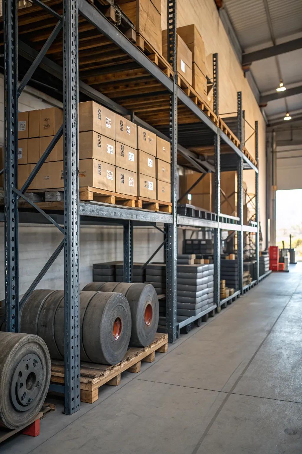 Dependable and steadfast, heavy-duty shelving accommodates the most substantial loads with ease.