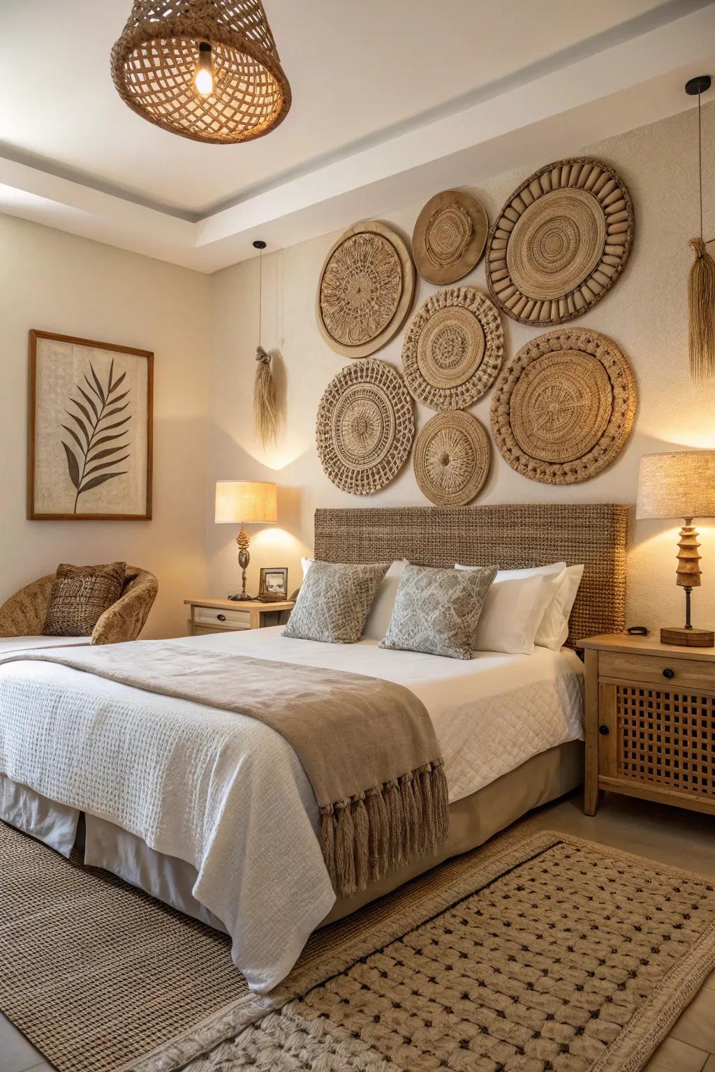 The calming influence of natural wicker tones is ideal for any setting.