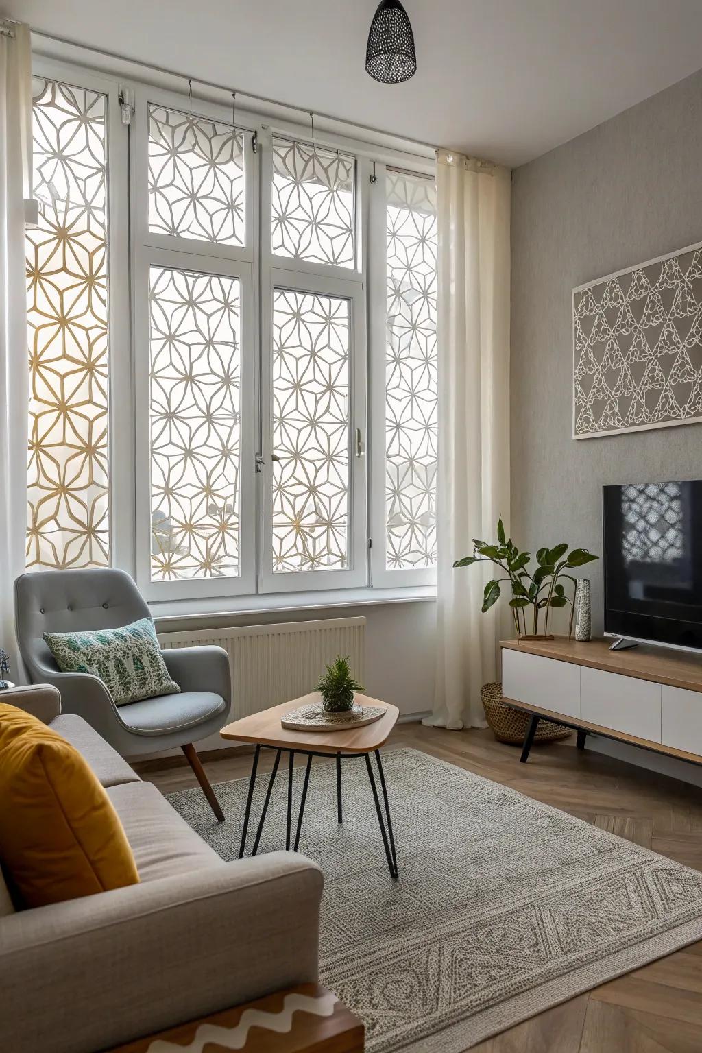 Window artistry films bring a distinctive flair to window seclusion.