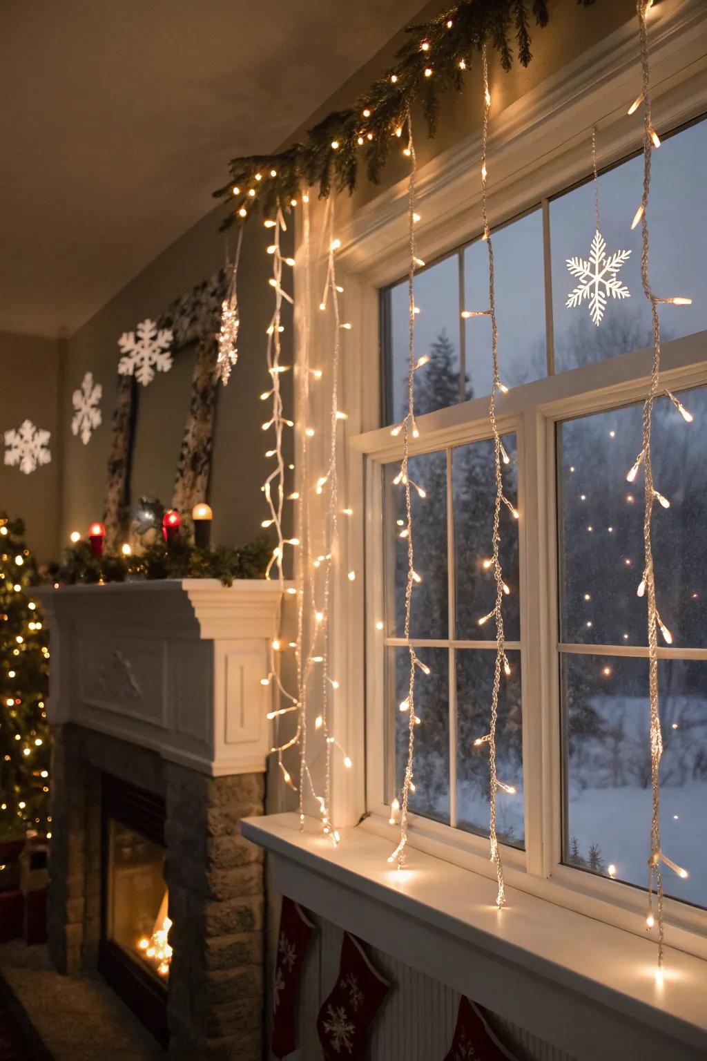 Icicle lights provide a dash of winter magic to your house.