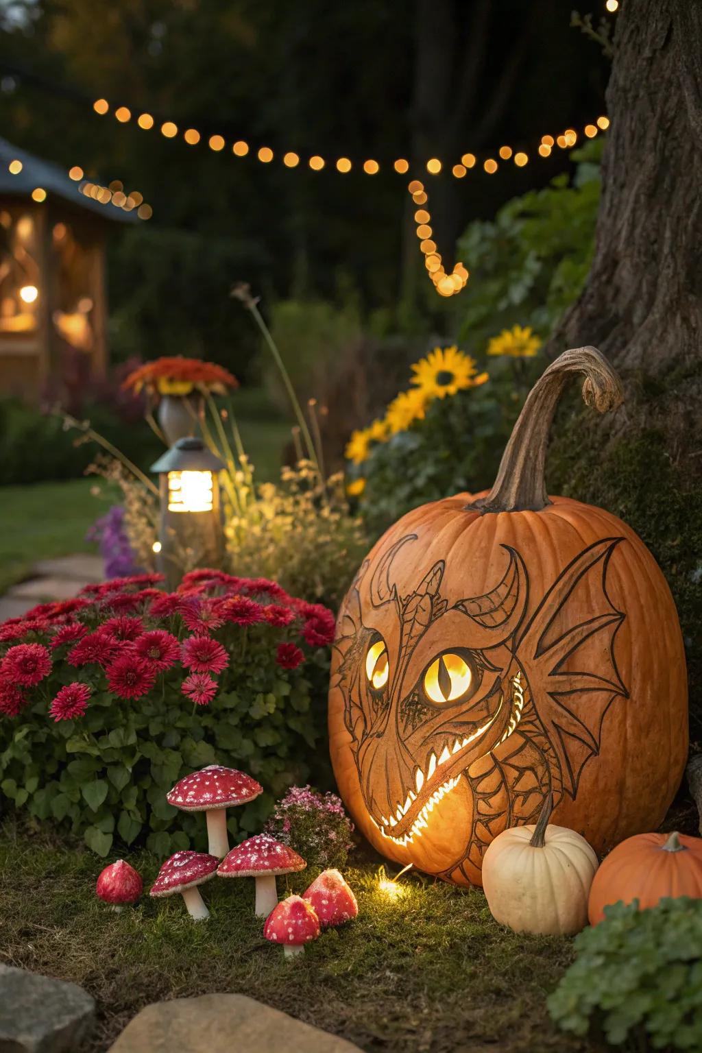Ignite your imagination through fantasy-themed squash visages.