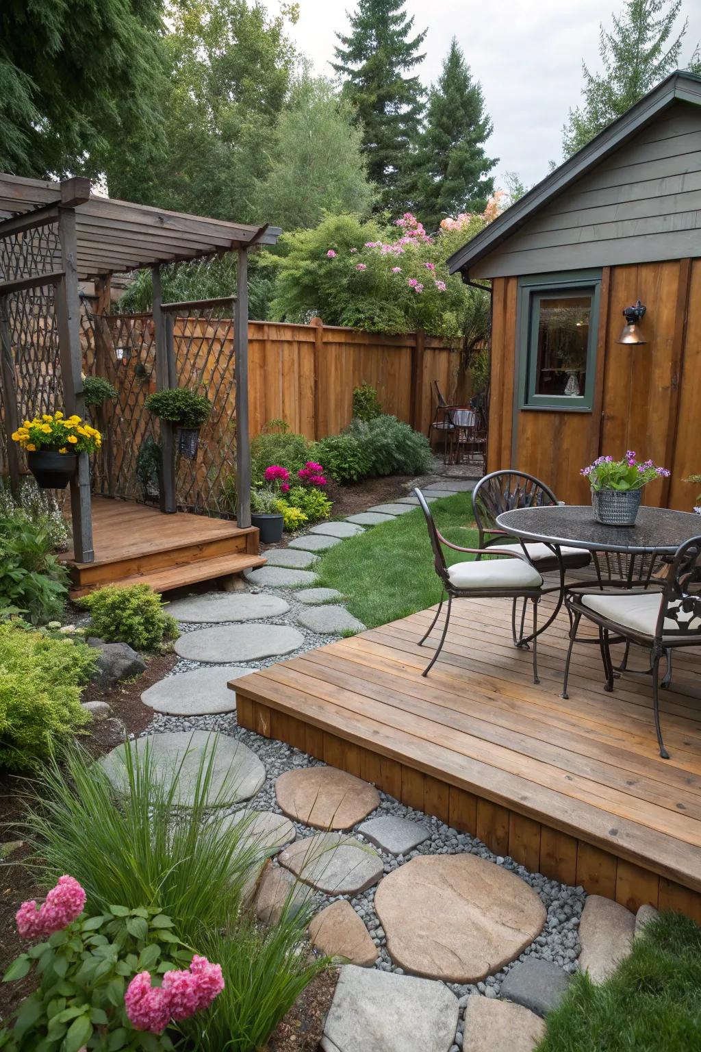 An eclectic material convergence that contributes captivation and tactile diversity.