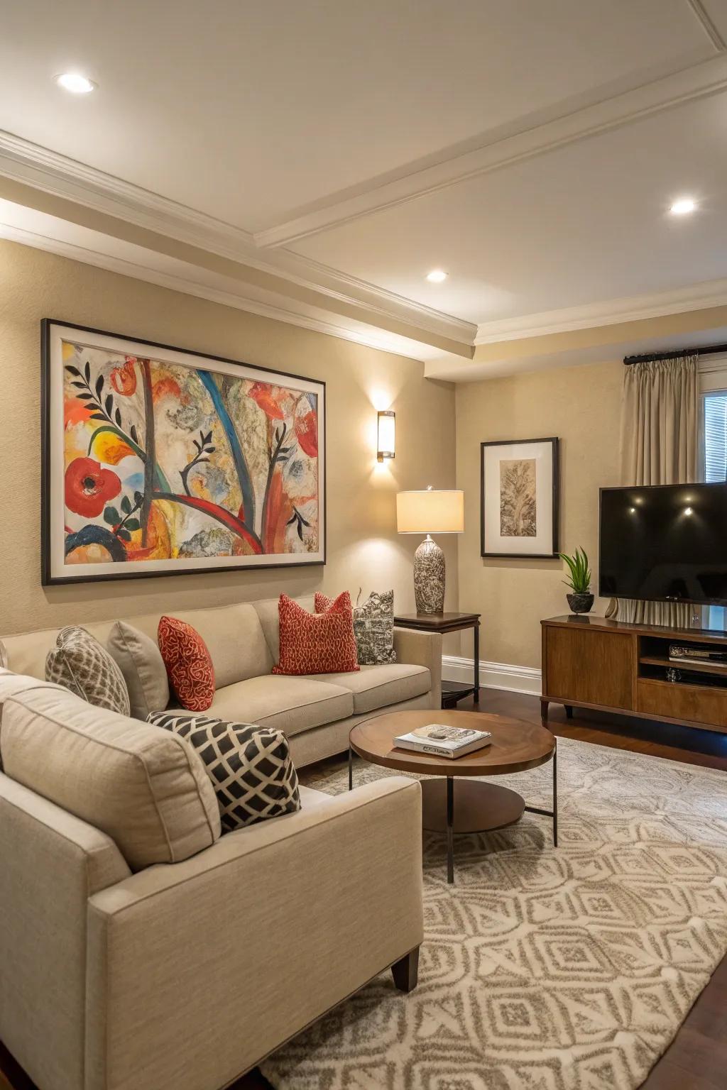 A vibrant splash of color wows the senses.