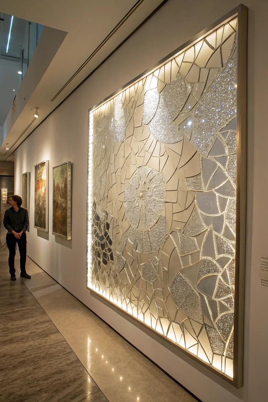 Mirror-integrated wall decoration enhances any chamber using elegance.