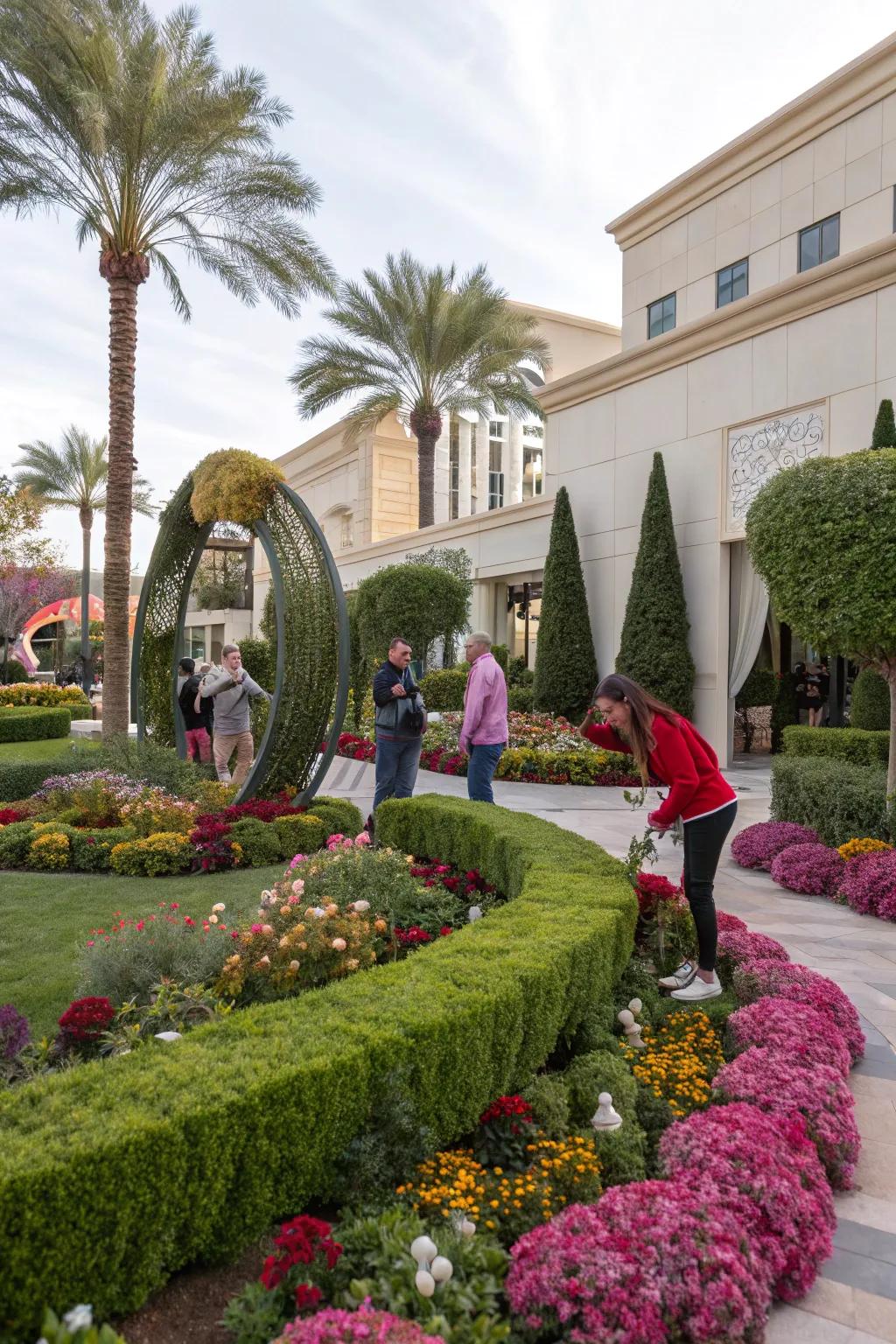 Art displays add character and community spirit.