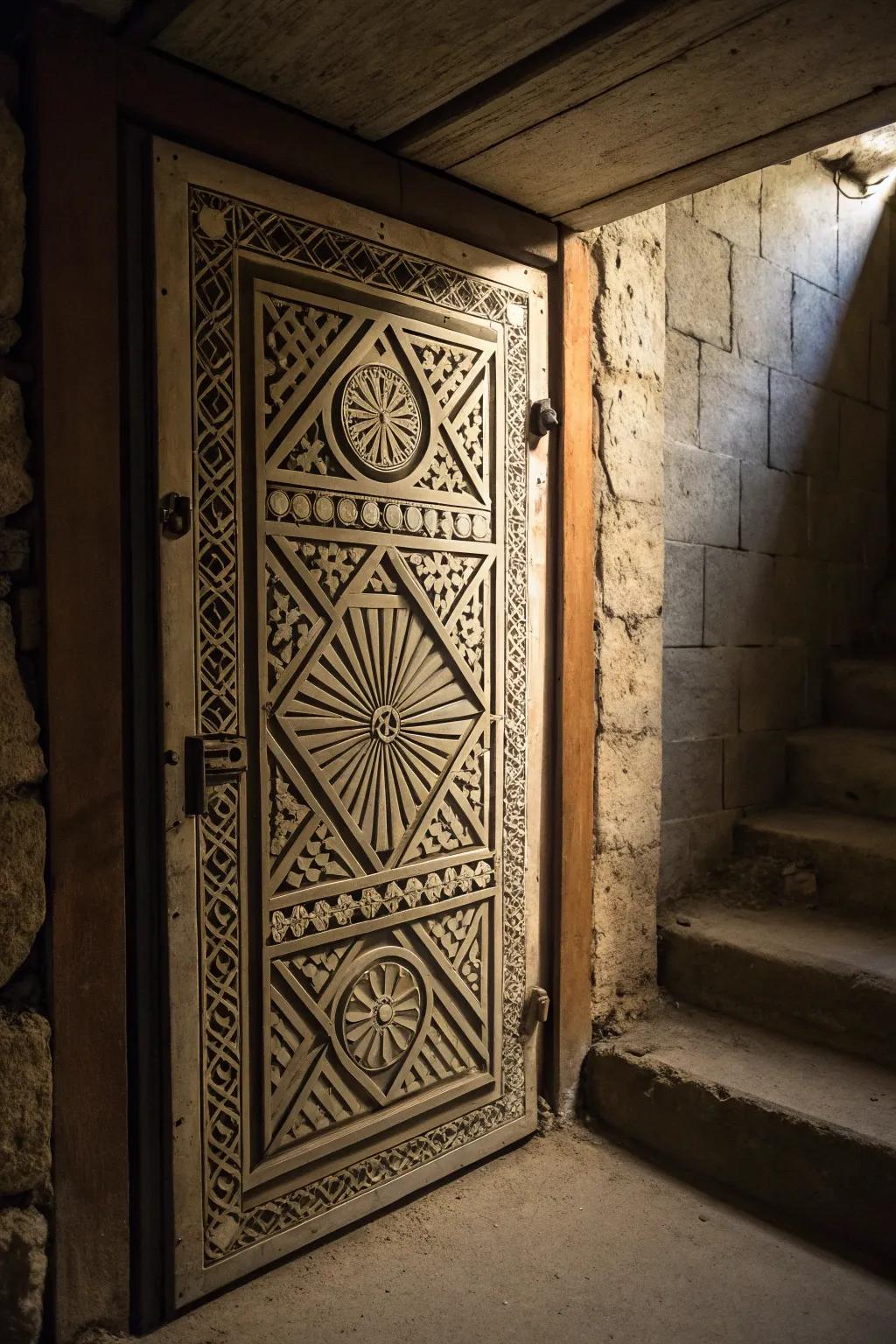 Mathematical arrangements inject modern style into access panels.