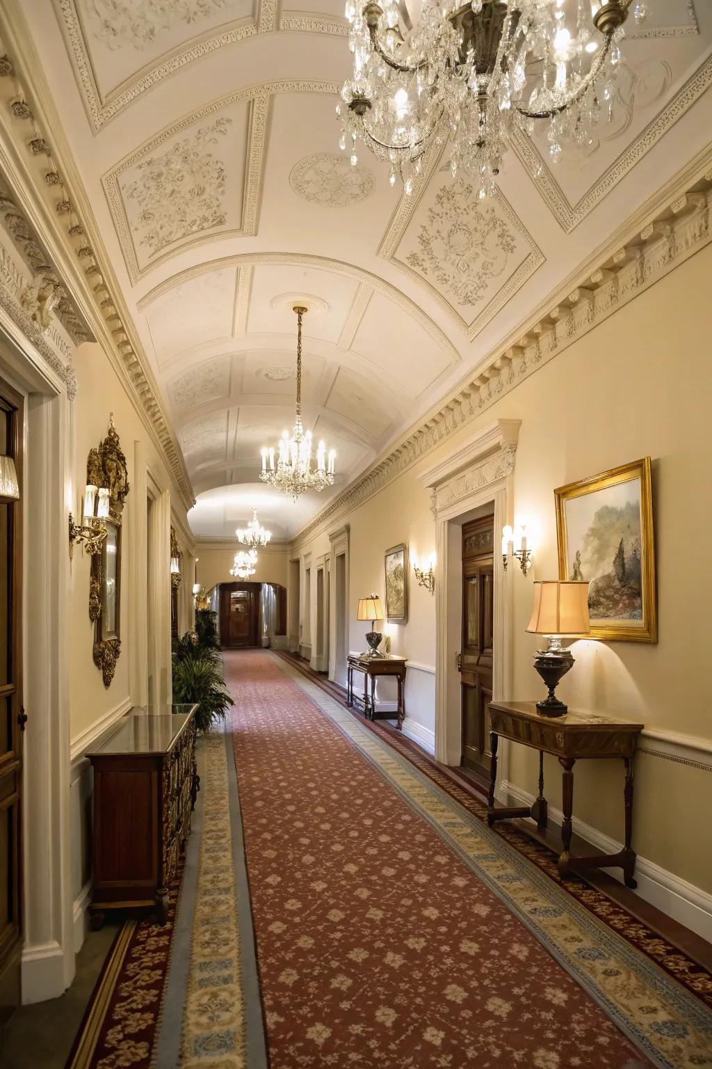 Carpet runners add softness and style to hallways and stairs.