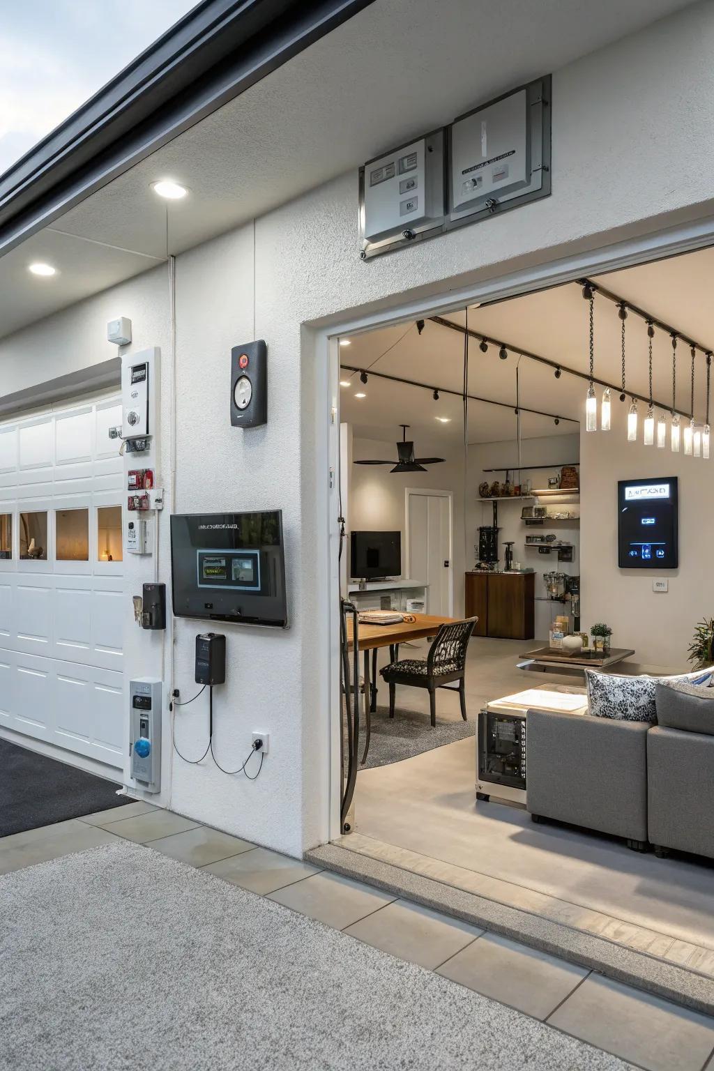 Intelligent home integration enhances convenience and efficiency.