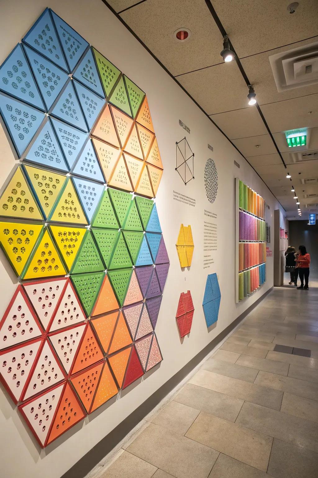 Interactive panels proffer boundless possibilities for geometric ingenuity.