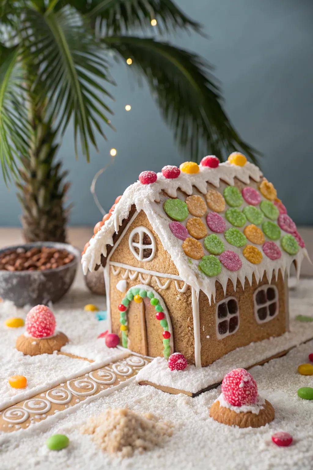 A torrid gingerbread heaven brimming with sunshine.