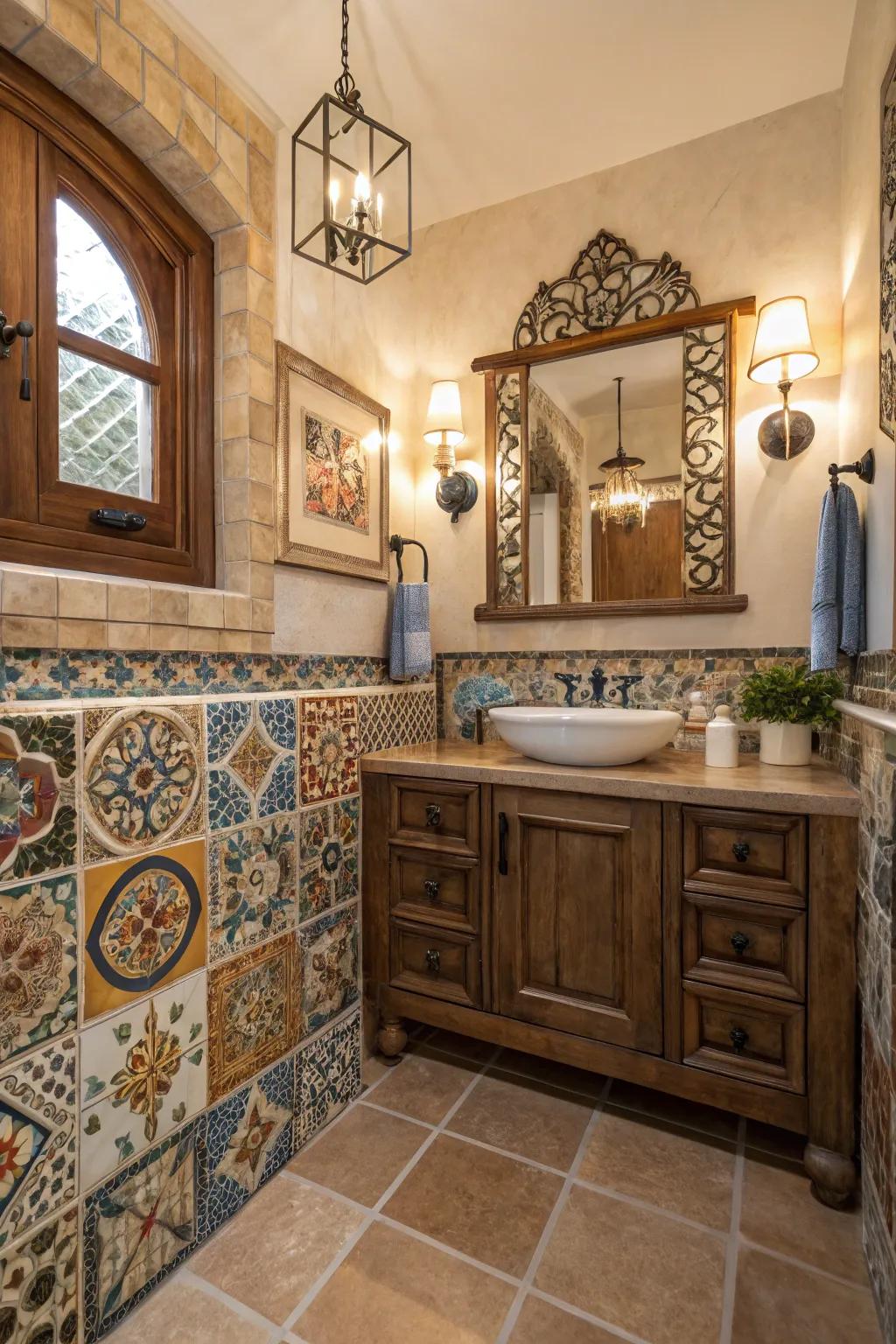 Artisan elements that add character and charm to the space.
